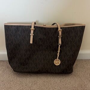Michael Kors Dark Brown Signature Tote